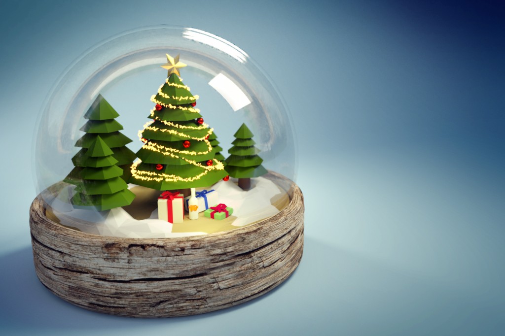 Low Poly Christmas Ball preview image 1